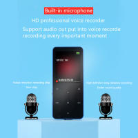 Reproductor De Música MP3 Con Altavoz Bluetooth 5.0 80GB Almacenamiento Externo Soporte APE FLAC MP3 WAV WMA Pantalla Táctil Batería 300mAh FM Radio Lectura De Libros E-Book Alarma Horloge Mundial - details 6