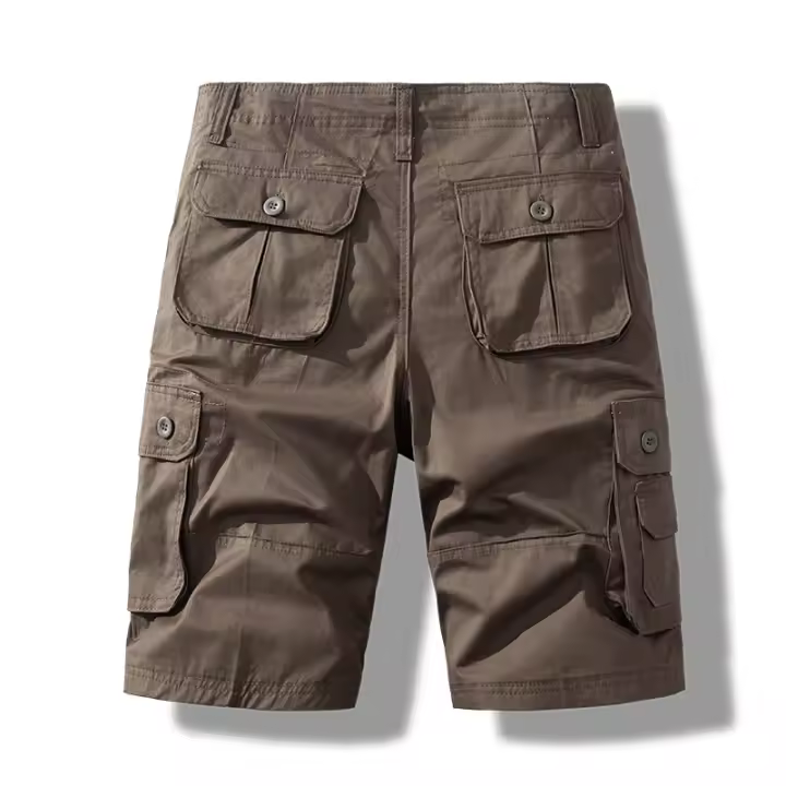 Shorts Deportivos Para Hombre Talla Grande Pantalones Cargo Bermuda Rectos Algodón Cómodo Para Gimnasio Y Running - 1