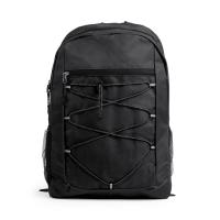 Mochila deportiva unisex, estilo montañera, cuerda elástica frontal, bolsillos de cremallera y rejilla, Le Côté Chic - details 1