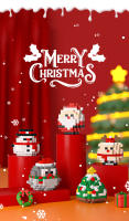Mini Bloques De Construcción Navideñas Con SANTA CLAUS MUÑECO DE NIEVE CIervo Y Árbol Para Decoración De Navidad Juguete De Puzzle Para Niños Regalos De Xmas - details 0