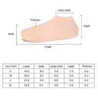Calcetines De Spa De Silicona Con Gel Hidratante Y Exfoliante Protección Contra La Secedad Y La Piel Muerta Herramientas De Cuidado Del Pie - details 4