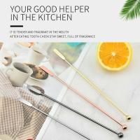 Bastón De Mezcla De Acero Inoxidable Para Barra Y Café Muddler Ladle Stirrer Eco-amigable Herramienta De Barra Swizzle Stick - details 1