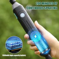 Pulverizador eléctrico de 5L montado en el hombro con pistola pulverizadora, batería de 120Min y USB recargable para plantas de jardín, césped, riego de granjas, - details 6