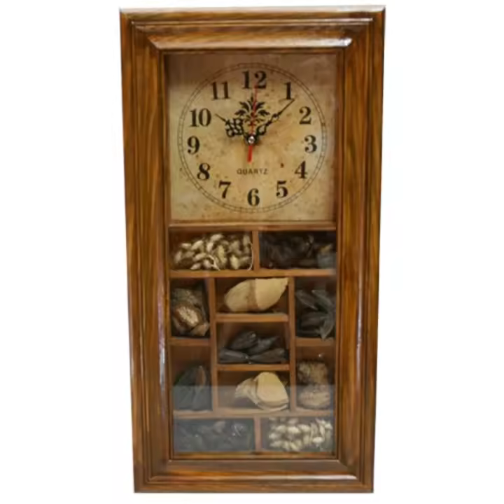 CHRISTIAN GAR Reloj Pared Mod. 2039-c Semillas M-068 Decoración de Pared Diseño Moderno - 1