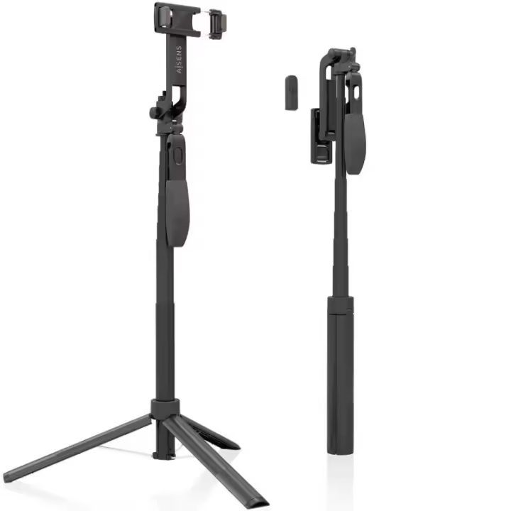 Palo para selfie + trípode aisens ss01st-299/ negro - 1