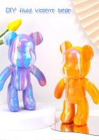 Modelo De Oso Violento En Graffiti Pintado a Mano Ornamento Corporal Blanco Para Decoración De Escritorio Personalizado - details 3