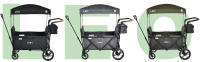 Carro de Mano LEO X2 Lite con Techo Plegable Onyx Negro - Seguridad Garantizada - details 3