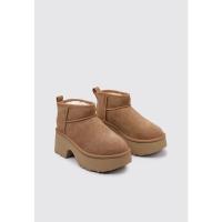 UGG Classic Ultra Mini New Heights  Botines De Tacón Mujer Cuero - details 0