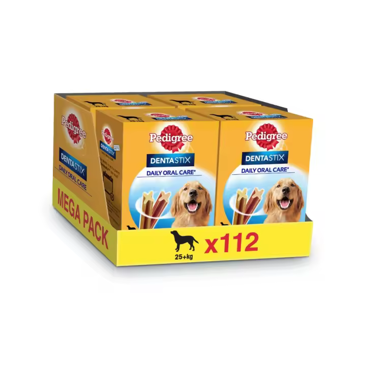 DENTASTIX - Daily Oral Care - Snack Dental (112 Unidades) para Perros Grandes (+25 kg) - 1