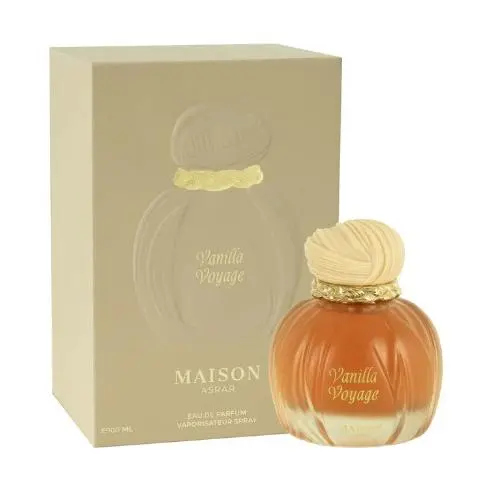 Maison Asrar Vanilla Voyage EDP Spray 100ml – Perfume Árabe 100% Original Unisex con Vainilla Exótica, Espíritu Oriental y Elegancia Atemporal en Cada Gota - 1
