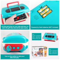 Juego De Barbacoa Para Niños Con Spray Luz Y Sonido Juguete De Cocina Pretendida Educativo Regalos De Navidad Para Niños De 3 a 12 Años - details 6