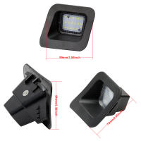 2Pcs/set Lámpara LED De Placa De Licencia Para Camión Decoding Dodge Ram 1500 2500 3500 Luz Original De 12V Para Automóviles - details 2