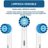 Cabezales De Repuesto Para Cepillo De Dientes Eléctrico Oral B Braun Sensitive Gum Care Paquete De 4/8/12/16 Piezas Para Adultos - details 3