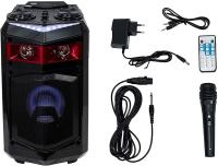 ALTAVOZ BLUETOOTH PORTATIL TROLLEY POTENCIA REAL 60W USB KARAOKE LUCES LED DJ RECARGABLE CON MICROFONO PARA EXTERIORES - details 0