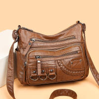Bolso De Hombro Y Cruzado De Cuero PU Vintage Para Mujer De Alta Calidad Con Multípodos Diseño De Lujo Bolso De Mujer - details 1