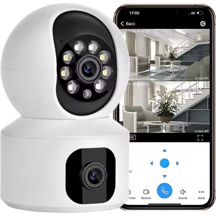 Cámara Vigilancia WiFi Interior, Visión Nocturna, Camara Vigilancia IP de enfoque digital 1080p ptz - 1