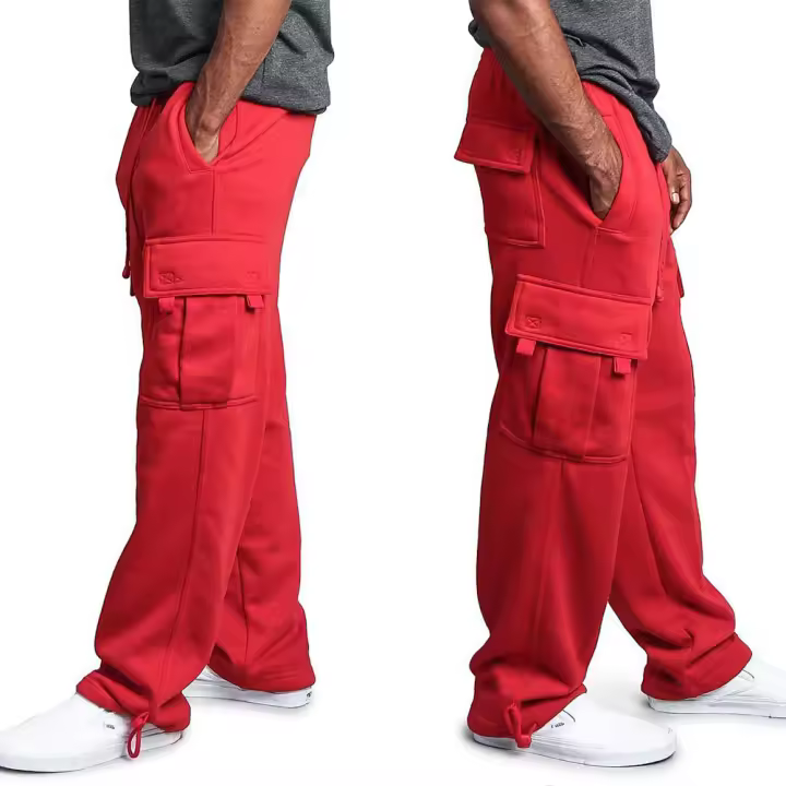 Pantalones De Entrenamiento Para Hombres Cargo Street Pantalones Largos Transpirables Para Fitness Gimnasio Running Y Ejercicio - 1