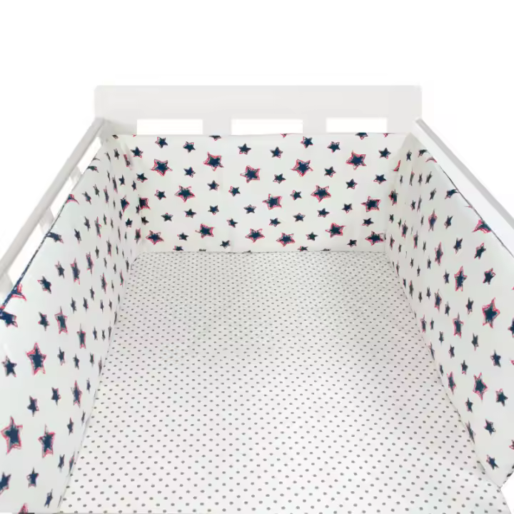 Protector de cuna Chichonera Para bebé, barrera de cama de algodón Para recién nacidos, cojín de trenza, cuna Para El bebé - 1