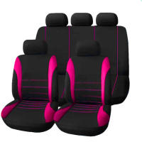 Funda de asiento de Coche de tela de Giro para todas las instalaciones, Universal, color Negro - details 4