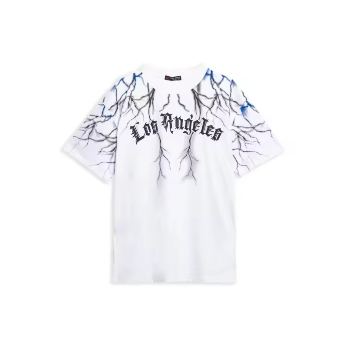 Camiseta Area Zero Blanca Los Angeles Thunder Back Wings Tee - 1