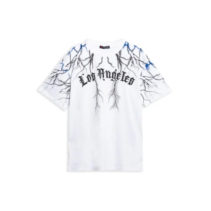 Camiseta Area Zero Blanca Los Angeles Thunder Back Wings Tee - 1