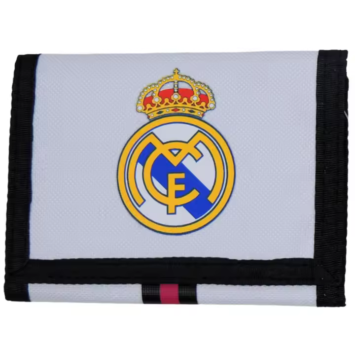 Cartera Oficial Real Madrid Equipación - Negro y Blanco - Medida 140 X 20 Cm - 1
