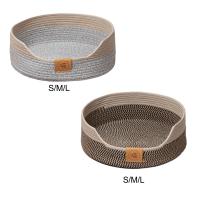 Cama De Gato Tejida Almohadilla De Descanso Para Mascotas Accesorios De Gato Transpirable Duradero Portátil Resistente Al Rasguño Nido De Descanso - details 1