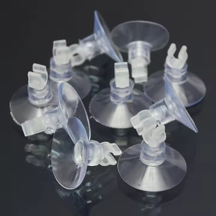 10pcs Soporte De Vaciado Para Acuario Tubo De Aire De Goma Para Bomba De Agua Soplador De Ventosa De Plástico Para Peces - 1