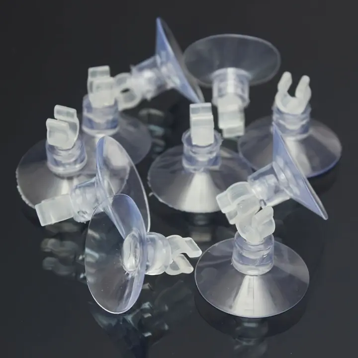 10pcs Soporte De Vaciado Para Acuario Tubo De Aire De Goma Para Bomba De Agua Soplador De Ventosa De Plástico Para Peces - 1