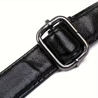 Bolso De Hombro Y Cruzado Para Mujer Textura PU Estilo Clásico Patrón Geométrico Bolsa De La Madre Bolso Medio Versátil - details 5