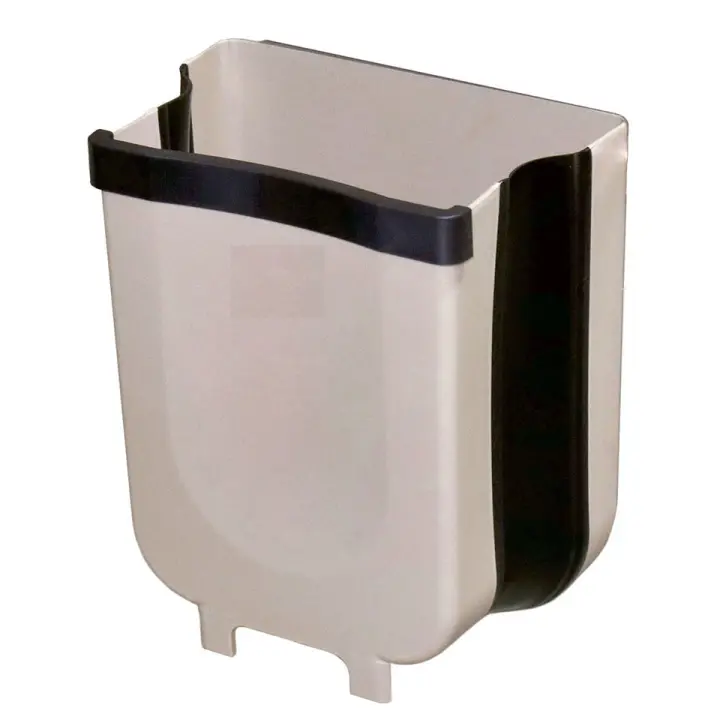 CUBO DE BASURA PLEGABLE PARA COCINA, CUBO DE BASURA PLEGABLE PARA CAMPING, CUBO DE BASURA PLEGABLE PARA CAMPER, CUBO DE BASURA PLEGABLE PARA CARAVANA, CUBO PLEGABLE DE BASURA COLGANTE, CUBO DE BASURA COLGANTE Y PLEGABLE - 1