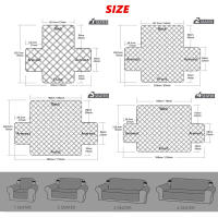 Cubierta De Sofá Impermeable Antideslizante Lavable Protección De Muebles Con Cinta Elástica Ajustable Y Lado BGA Para Hogar Y Mascotas - details 1