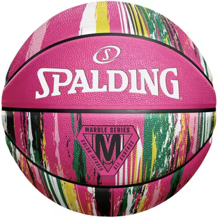 Spalding Marble rosa baloncesto tamaño 7 84402Z - 1
