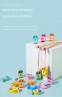 Juego De Pesca De Madera Para Niños Juguete Educativo Temprano Alfabeto Numérico Juego Interactivo Regalo Para Niños - details 5