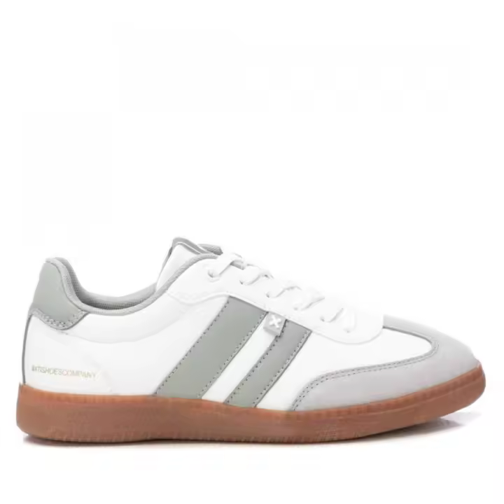 XTI 143485 06 Zapatillas deportivas mujer 35290 25V DEPORTIVO BANDAS BLANCO/KAKI - 1