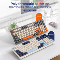 Teclado Mecánico Inalámbrico K8 Para Gaming Con Retroiluminación Hot Swappable Bluetooth 2.4G Y Cable Lineal Rojo Para PS4 PC Win Mac - details 3