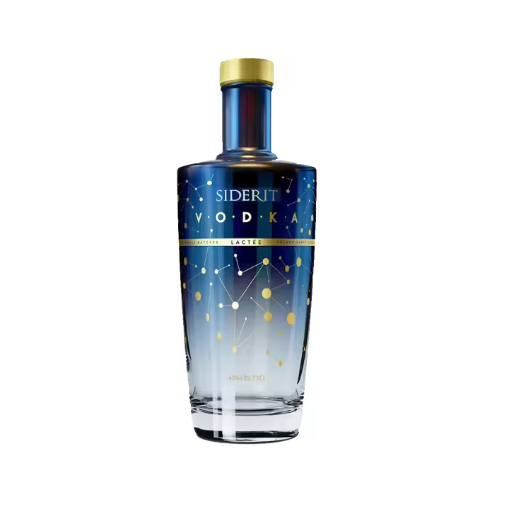 SIDERIT Vodka Lactée premium 40% Vol, 700ml, elaborado con azúcares de leche, 5 destilaciones y cuádruple filtración. 2 meses de maduración. Medallas y premios internacionales - 1