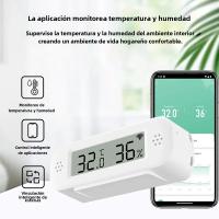 Termómetro Y Higrómetro Zigbee WiFi Mini Para Hogar Inteligente Compatible Con Google Home Alexa Y APP Remote De Tuya - details 2