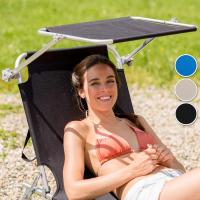Tumbona plegable portátil de aluminio para playa y piscina California Tumbonas de Aluminio, Mueble de Jardín, Parasol, Respaldo Ajustable, Exterior Patio Terraza Playa 188*56cm - details 1