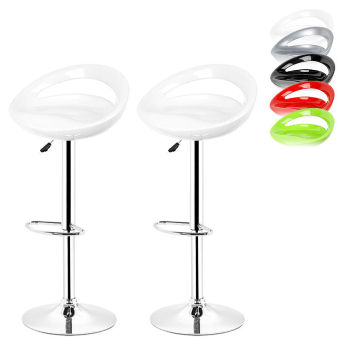 Taburete de bar 2* Taburete de bar Taburete de mostrador Taburete de cocina Silla de salón Juego de sillas altas de plástico, regulables en altura