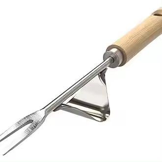 Desmalezador manual Herramienta de gubia para aflojar y deshierbar Extractor de malezas de jardín con mango - 1