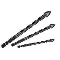 Juego De 7 Piezas De Brocas Hexagonales De Masonería De Titanio Para Metal Vidrio Cerámica Hormigón Ladrillo Herramientas De Broca Dura - details 3