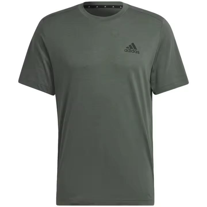 Camiseta de Manga Corta Adidas Aeroready para hombre en color verde - 1