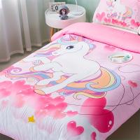 Funda De Edredón Y 2 Fundas De Almohada 3PC Unicornio Del Amor 100% Poliéster Impresión Digital 1D Funda De Edredón Decoración Para El Hogar Cuatro Estaciones - details 4