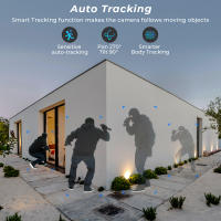 Cámara PTZ ANBIUX 4K 8MP WIFI Con Zoom Digital 4X Y Lente Dual Vigilancia CCTV IP Exterior Auto Tracking Onvif Compatible Con Android Y iOS - details 10