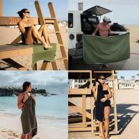 Toalla De Baño Multifuncional Al Aire Libre Con Imán Coral Poliéster Secado Rápido Toalla De Playa De Fibra Toalla De Baño - details 2
