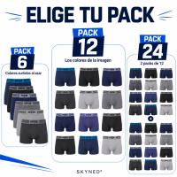 SKYNED Bóxers Hombre MEN Transpirables y Elásticos de Secado Rápido – Pack 6/12/24 Calzoncillos Ropa Interior Masculina Colores Neutros M/L XL/XXL - details 2