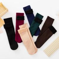 Calcetines De Veludo Grueso Para Invierno 1-5 Pares Calcetines Térmicos De Piso Para Mujer Y Hombre Color Sólido Calcetines De Cashmere - details 8