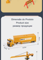 Juego De Juguetes De Vehículos De Ingeniería Para Niños Camión Excavadora Con Música Y Luz Coche De Estacionamiento De Aleación De Tractor Vehículo De Construcción Para Niños - details 10