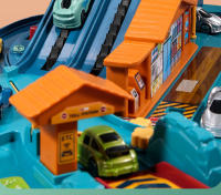 Juguete Interactivo De Dinosaurio Para Niños Coche De Ferrocarril Eléctrico Con Parking Y Aventura Juego De Construcción Mecánico Para Cerebro - details 17